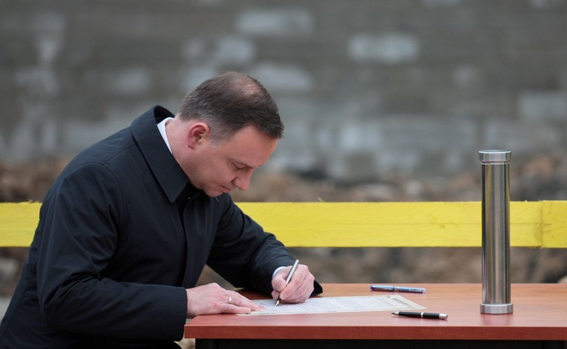 ANDRZEJ DUDA W STRZELCACH KRAJEŃSKICH