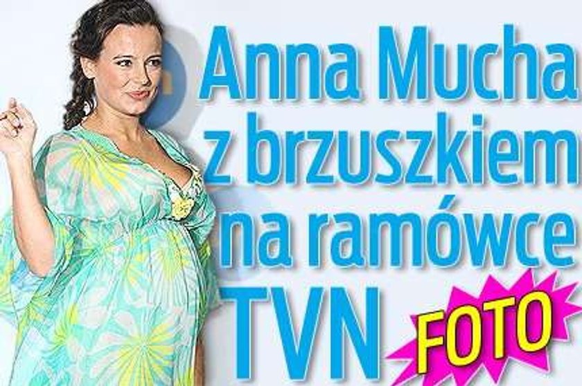 Anna Mucha z brzuszkiem na ramówce TVN. Foto