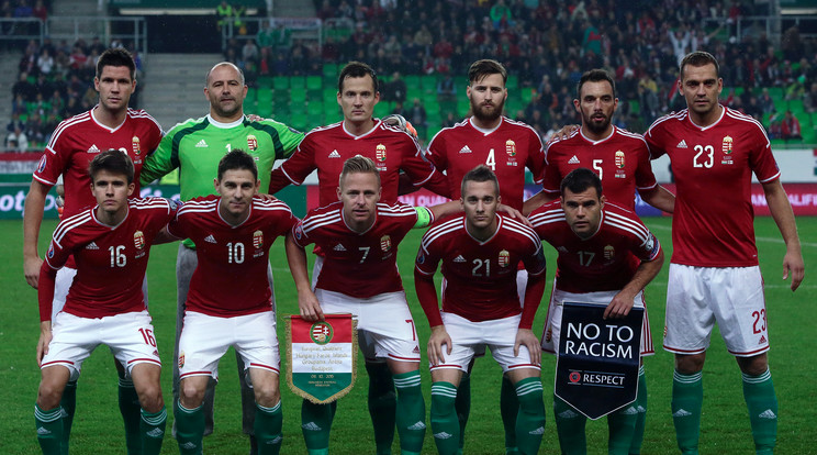 A magyar csapat játékosai saját nevükkel és arcmásukkal szerepelnek majd a programban / Fotó: AFP