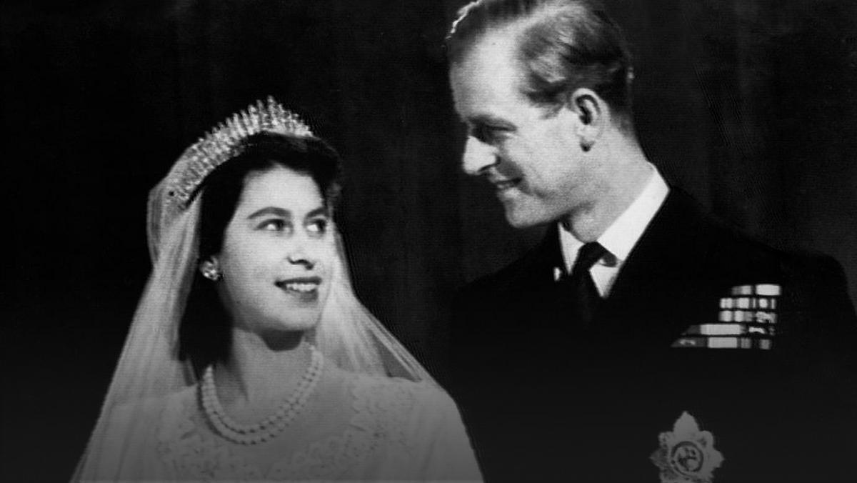 Elżbieta II i książę Filip w dniu ślubu