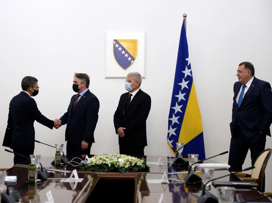 Milorad Dodik Željko Komšić Šefik Džaferović