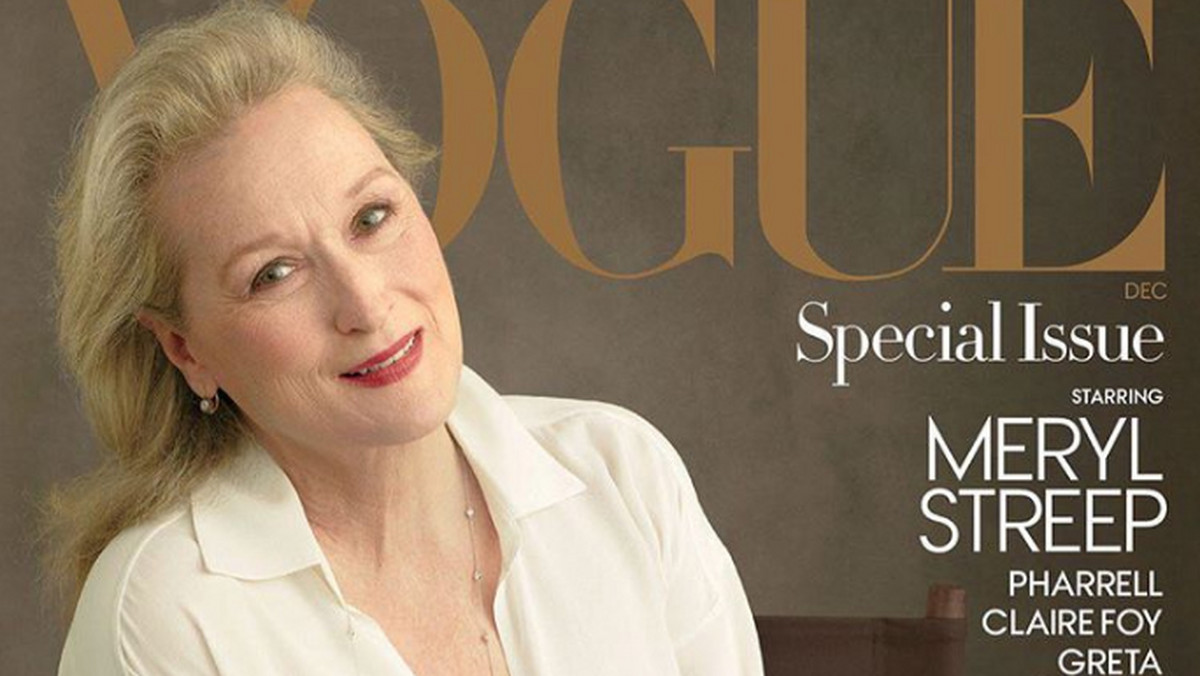 Gwiazdą grudniowej okładki magazynu "Vogue" została 68-letnia Meryl Streep. To dobitny sygnał, że choć wciąż w show-biznesie królują młode twarze, coraz częściej doceniane są równie piękne, choć naznaczone zmarszczkami i upływającym czasem - dojrzałe kobiety.