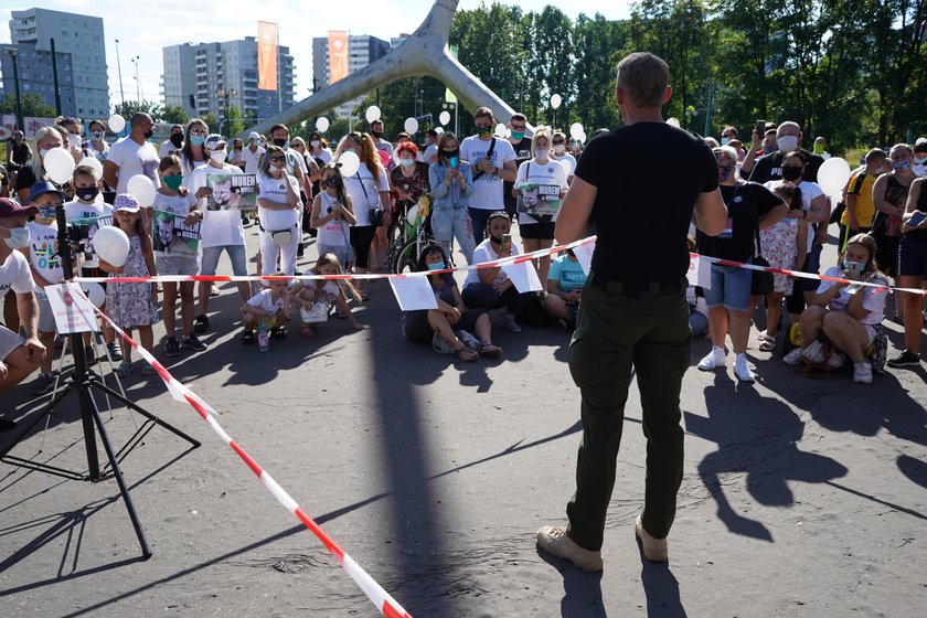 Pikieta pod hasłem "Murem za Nubią"