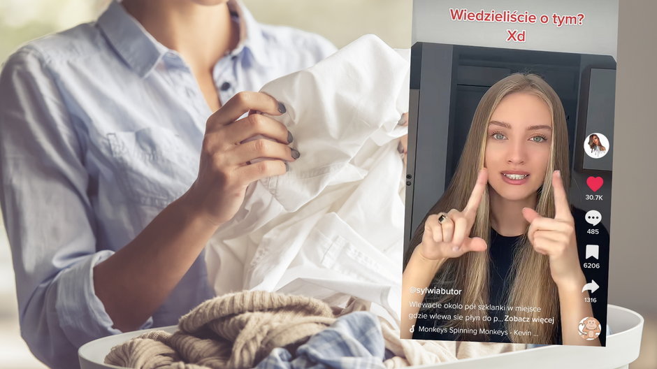 Modelka podzieliła się patentem na płukanie prania (zdjęcie ilustracyjne, screen: tiktok.com/@sylwiabutor)