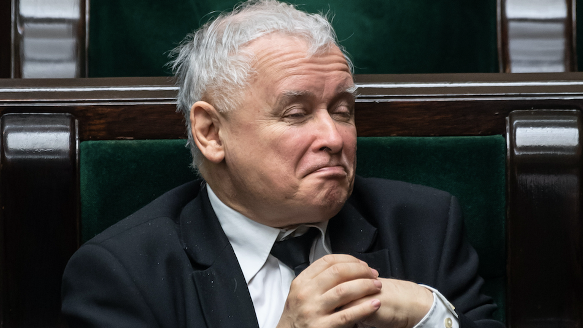 Jarosław Kaczyński na posiedzeniu Sejmu IX kadencji, marzec 2020 r.