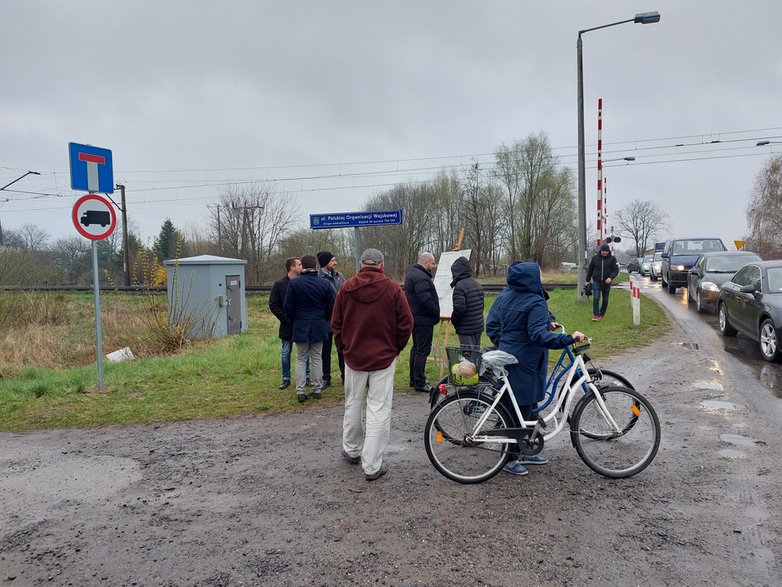 Przejazd kolejowy przy ulicy Zachodniej w Sieradzu