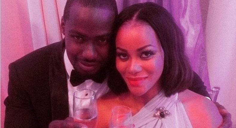 Chris Attoh and Damilola Adegbite tie the knot on February 14, 2015.