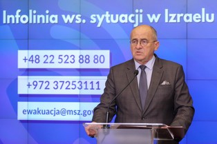 Szef MSZ: Około 1 tys. polskich obywateli chce wyjechać z Izraela