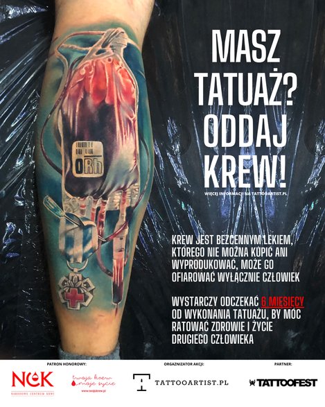 Masz tatuaż? Oddaj Krew!