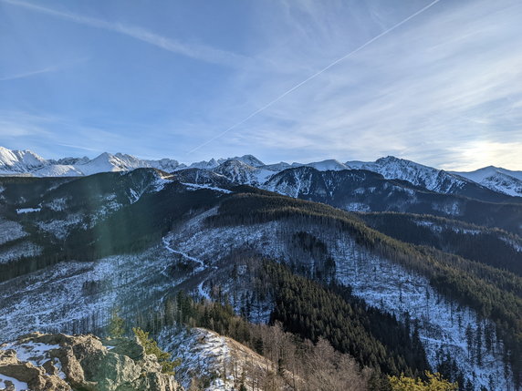 Zimowa panorama z Nosala. 