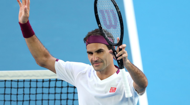 A Fucsovics Mártont is búcsúztató Roger Federer elődöntős az ausztrál nemzetközi teniszbajnokságon/Fotó:GettyImages