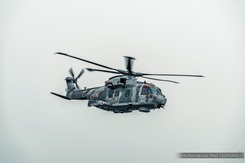 Śmigłowiec AW101. W Marynarce Wojennej służą cztery maszyny tego typu.