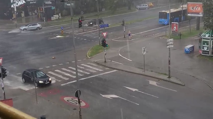 Pljusak u Novom Sadu