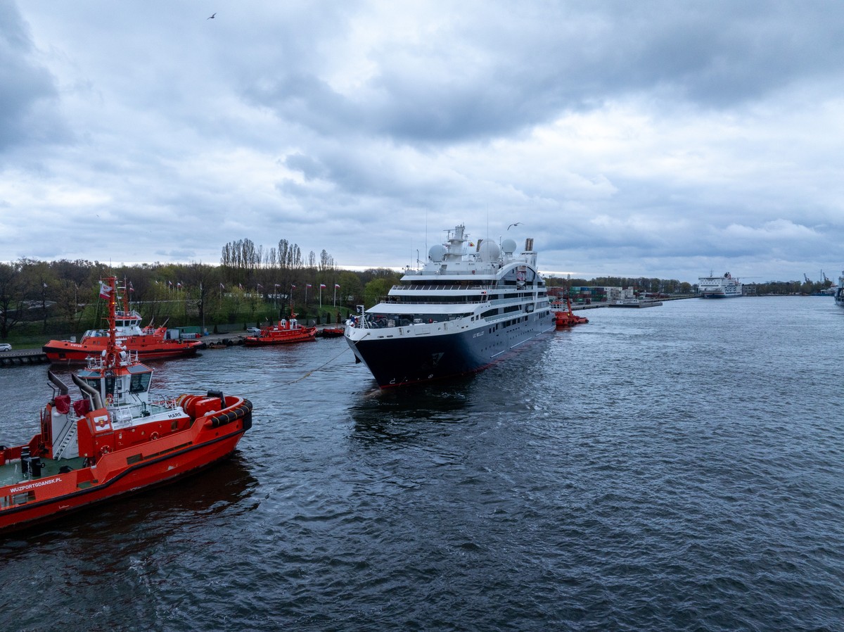 Do Portu Gdańsk przybił pierwszy w tym roku luksusowy statek pasażerski