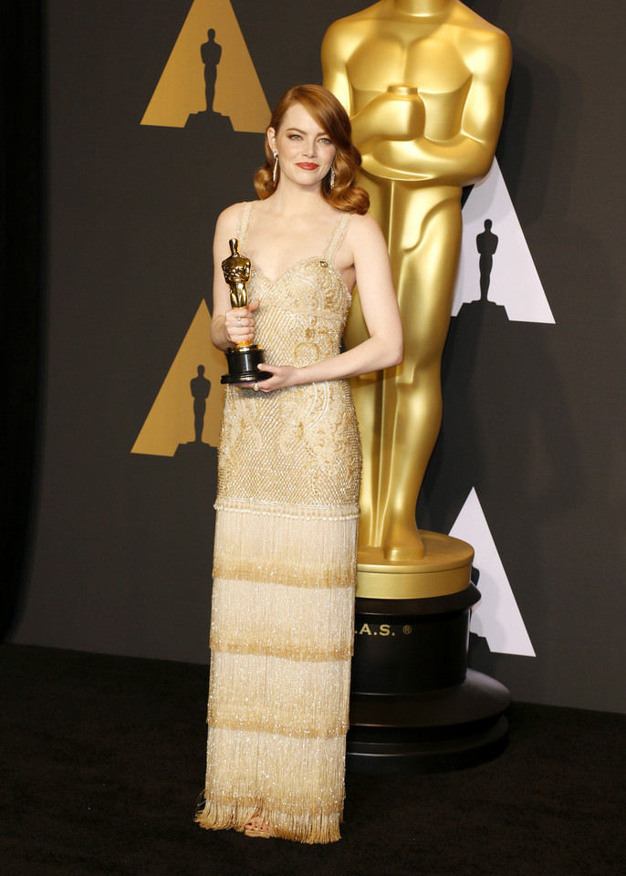 Najpiękniejsze oscarowe kreacje: Emma Stone w sukni Givenchy w 2017 r.