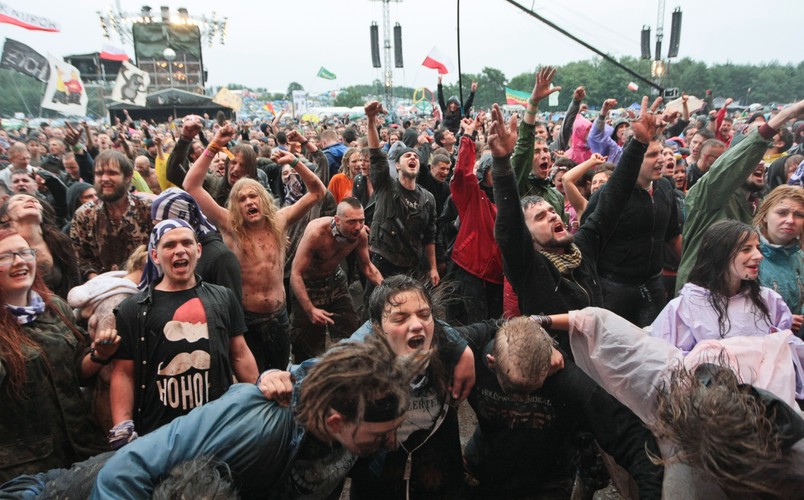 I nikomu z publiczności deszcz nie jest straszny / fot. Lech Majewski