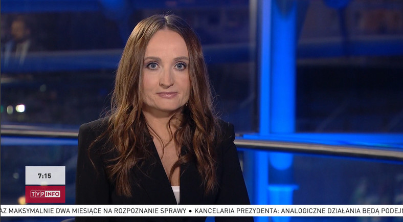 Justyna Dobrosz-Oracz w TVP Info