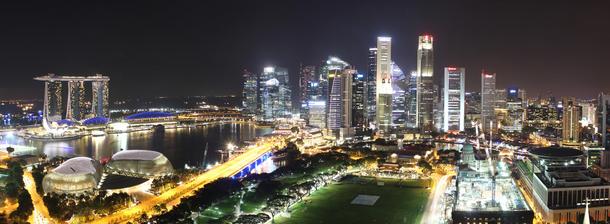Singapur wieżowce drapacze chmur podróże turystyka