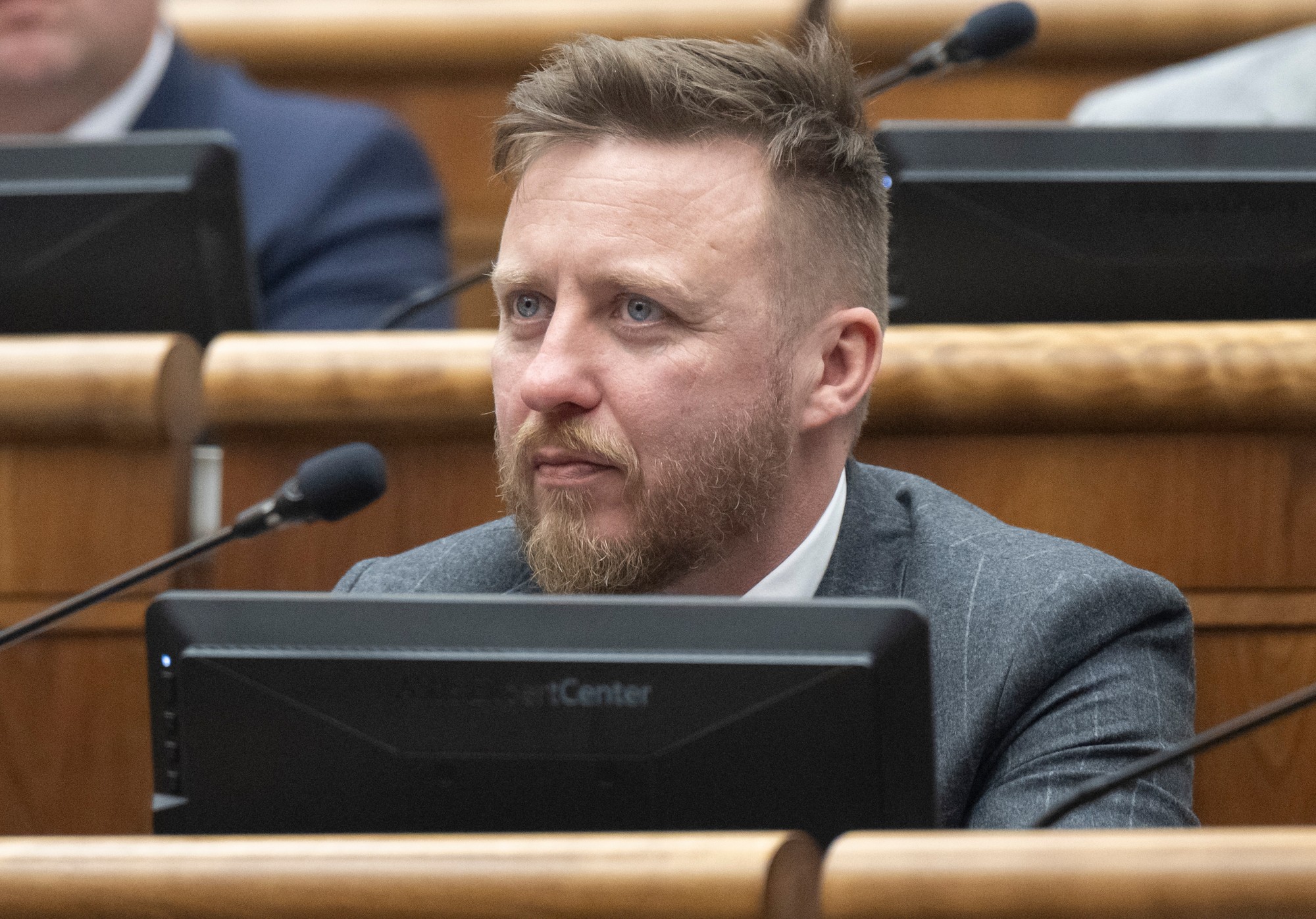Poslanec NR SR a splnomocnenec vlády pre vyšetrenie pandémie Peter Kotlár (nominant SNS).
