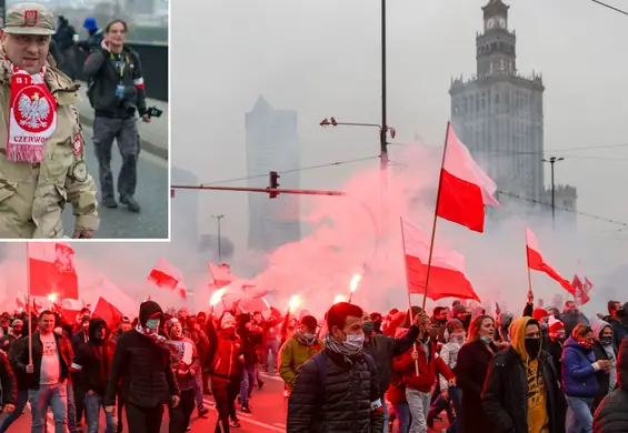 Facebook usunął zdjęcie z hajlującym uczestnikiem marszu. Fotograf: Cenzura nie sprawi, że to zniknie