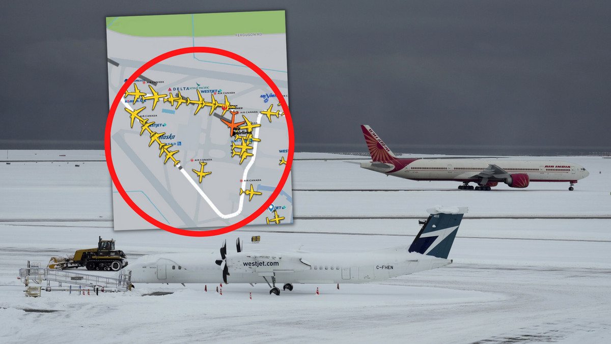 Ten trójkąt był ostrzeżeniem. Teraz pasażerowie koczują na lotnisku w Kanadzie