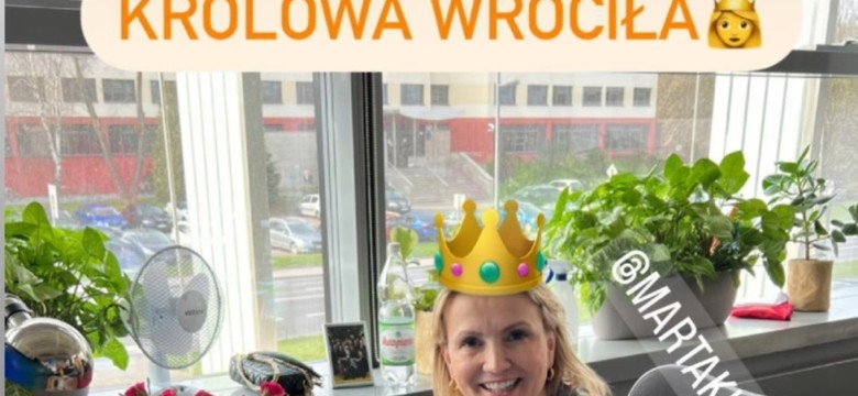 Marta Kuligowska wróciła do pracy - powitano ją z iście królewskimi honorami [FOTO]