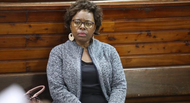 Controller of Budget Margaret Nyakang'o at a court in Mombasa on December 5, 2023