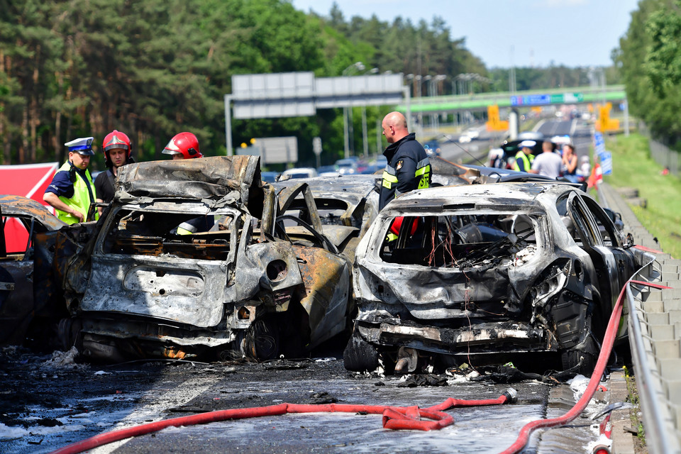 Karambol na A6 pod Szczecinem