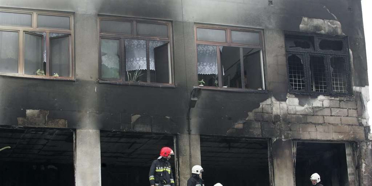 Pożar szkoły w Pruszkowie. FOTO