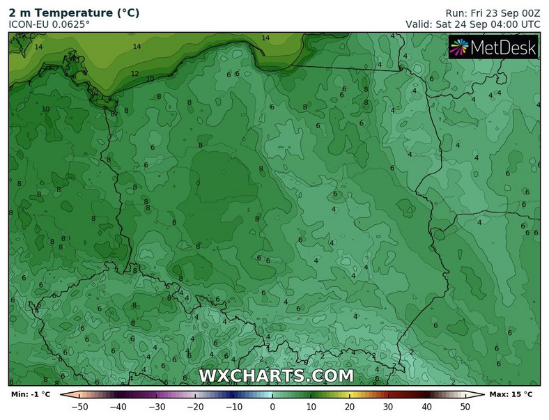 Nad ranem będzie zimno, z lokalnymi przymrozkami