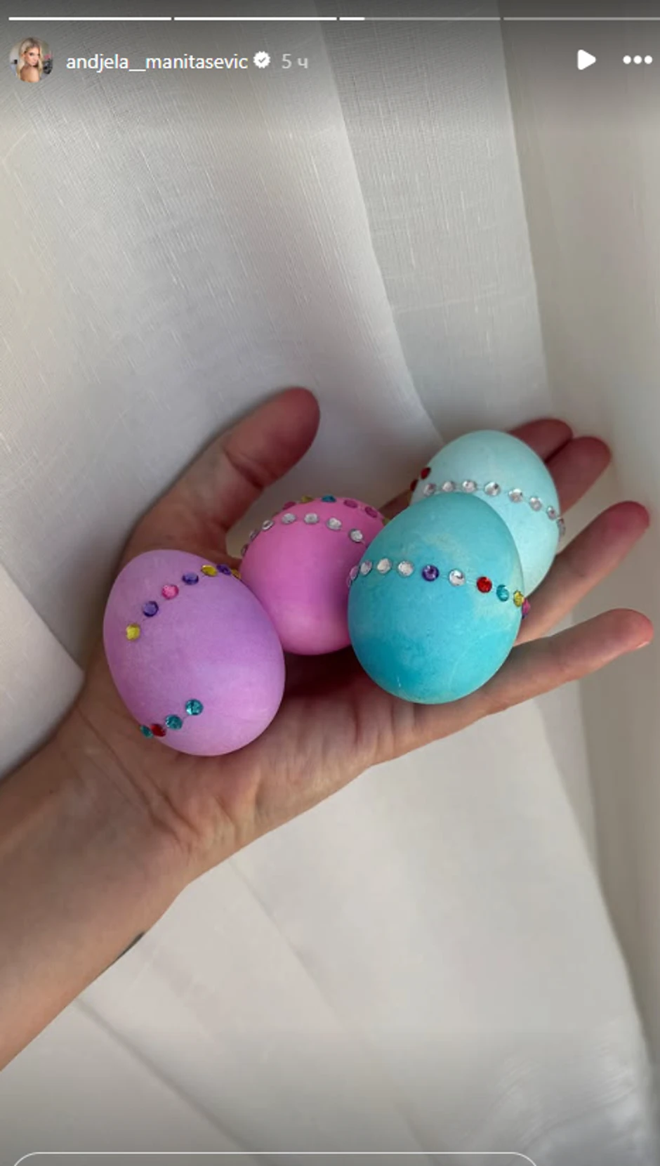 Anđelina jaja za Uskrs