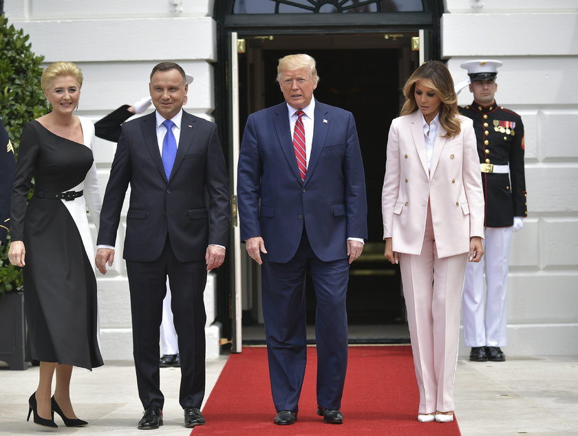 Andrzej Duda w trakcie wizyty u prezydenta Donalda Trumpa