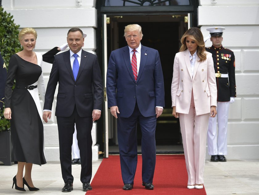 Andrzej Duda w trakcie wizyty u prezydenta Donalda Trumpa