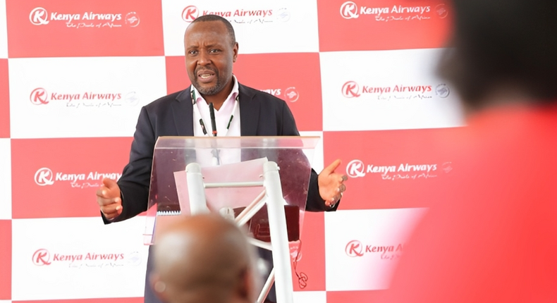 Kenya Airways CEO Allan Kilavuka