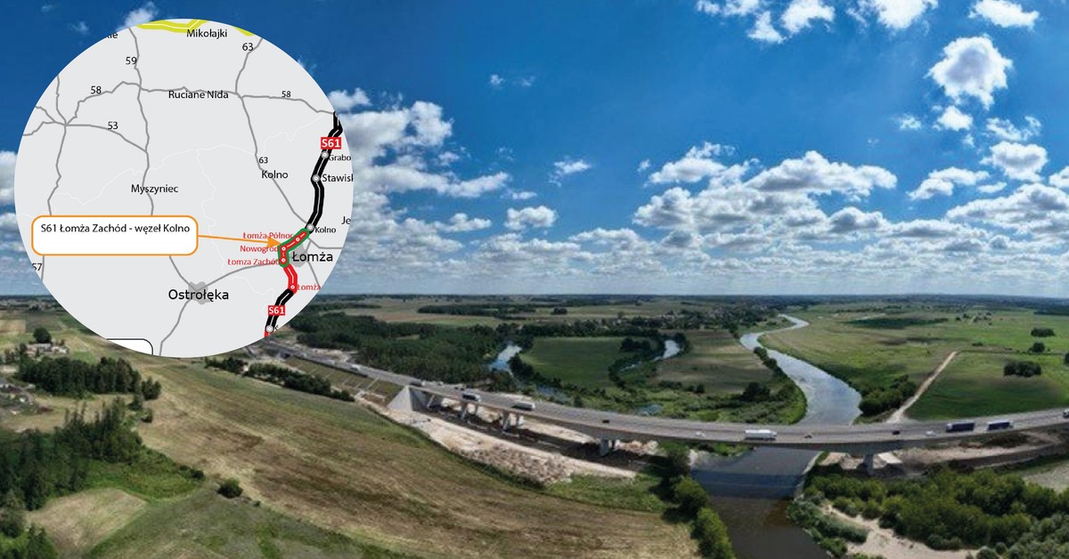 Via Baltica zyska kolejny odcinek. Prace na obwodnicy Łomży już na finiszu [WIDEO]