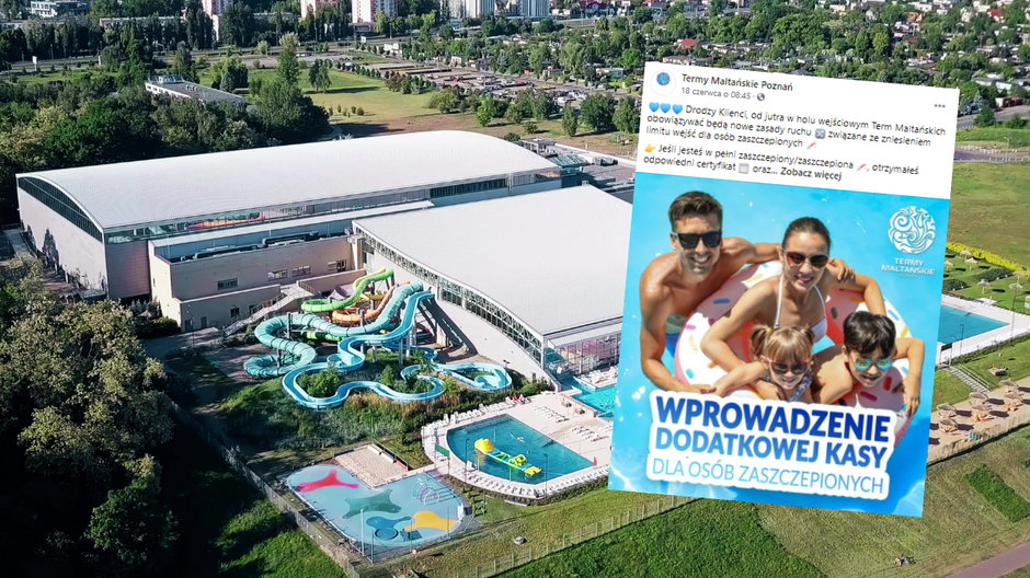 Aquapark w Poznaniu uruchomił dodatkową kasę dla zaszczepionych