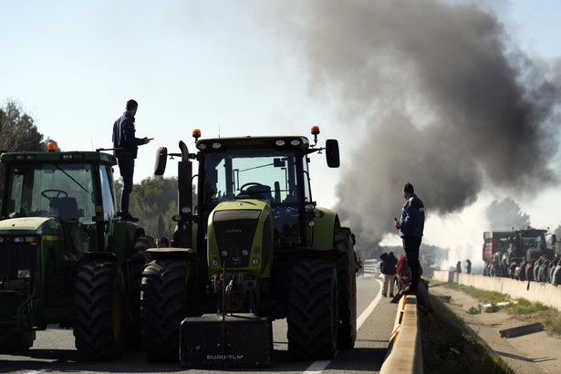 Hiszpania: Protest rolników
