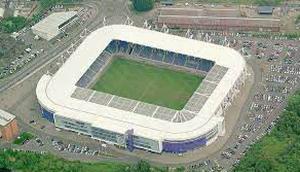 An aerial picture of the King Power Stadium, home of Leicester City Football Club