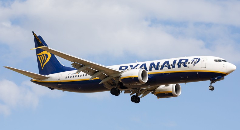 A Ryanair plane.Robert Smith/MI News/NurPhoto via Getty Images