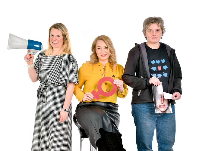 Jovana Ružičić, Sandra Jovanović i Bobana Macanović, tri žene koje se u Srbiji najglasnije bore za prava žena  