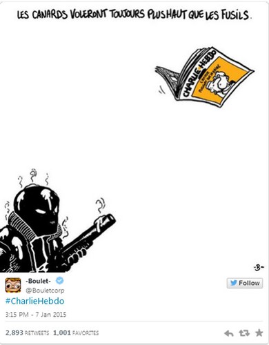 Boulet - rysunkowy komentarz po ataku na 'Charlie Hebdo'