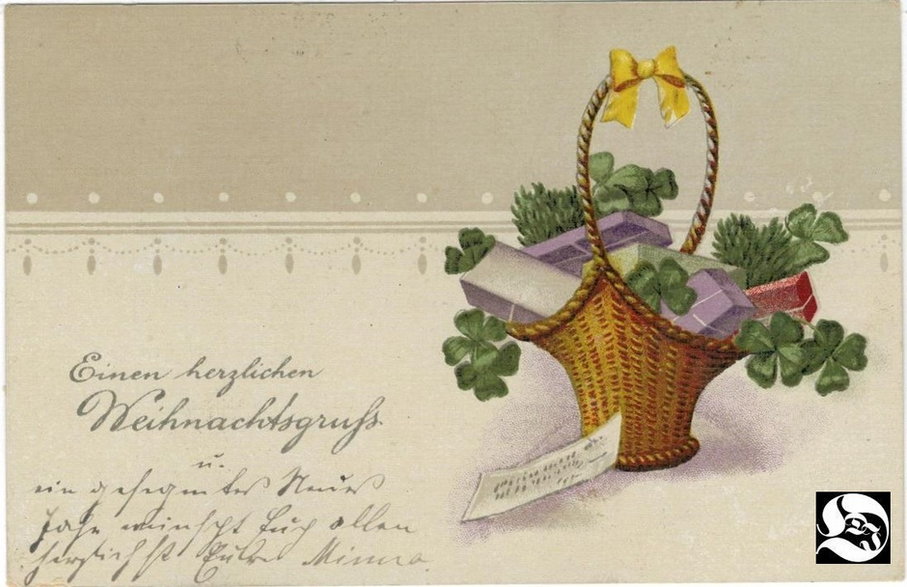 Tradycyjna kartka świąteczna - autor: zbiory Justyny i Damiana Okrętów