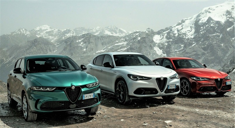 Alfa Romeo Tonale plug-in hybrid Q4, Stelvio i Giulia