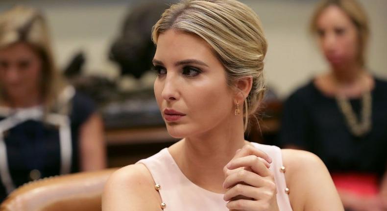 Ivanka Trump hosts a listening session with military spouses in the Roosevelt Room at the White House August 2, 2017 in Washington, DC.