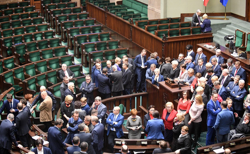 Blokada mównicy w Sejmie