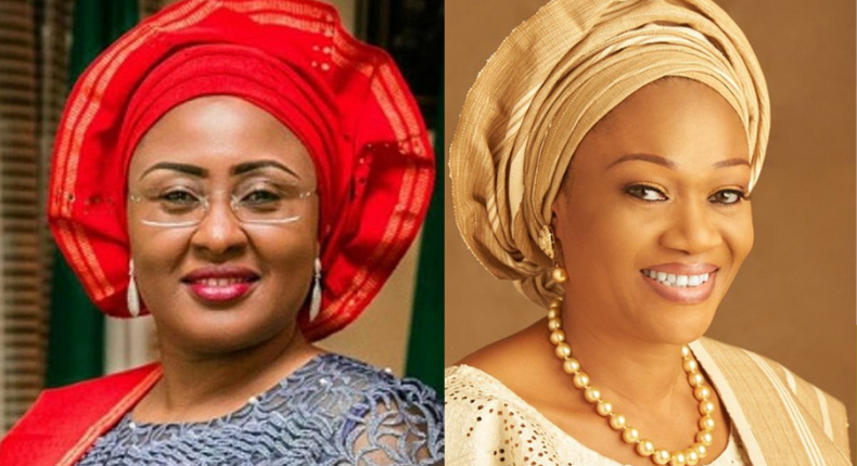 Aisha Buhari takes Oluremi Tinubu on tour of Presidential Villa