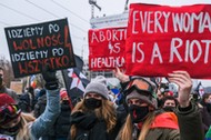 Protest kobiet przeciw zaostrzeniu prawa aborcyjnego 