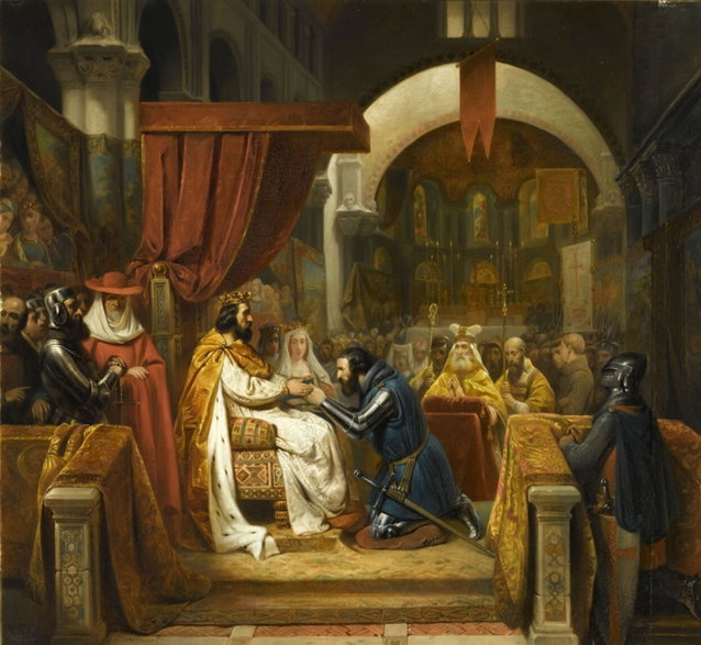 Alfonso VI, król Leonu i Kastylii mianuje Henryka z Burgundii hrabią Portugalii w 1096 r.
