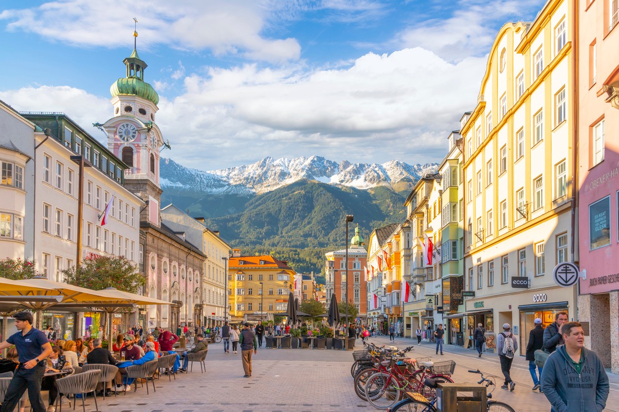Rakúske stredisko Innsbruck. 