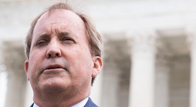 Texas Attorney General Ken Paxton Outside Supreme CourtThe Washington Post / Getty Images